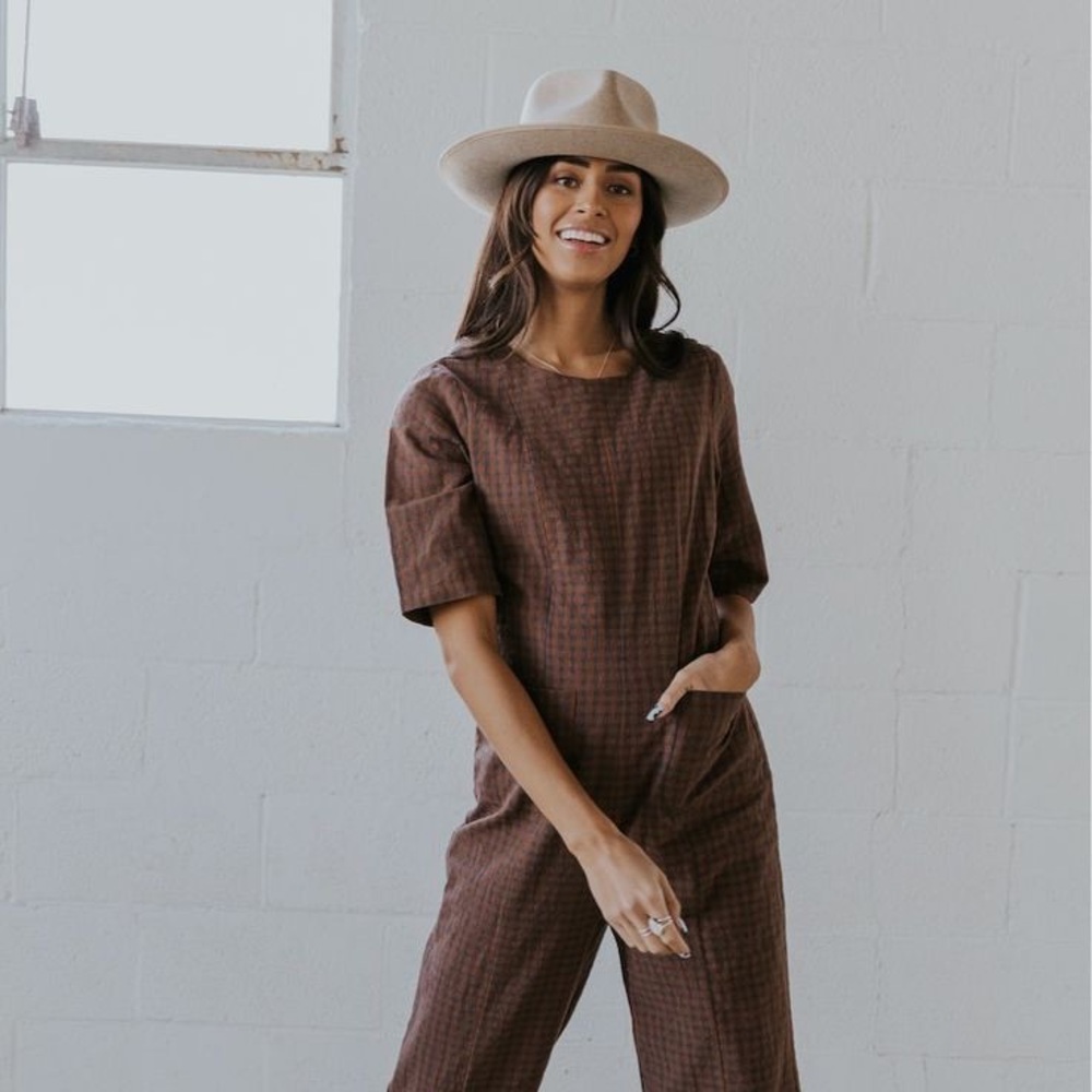 PARK SLOPE GINGHAM JUMPSUIT || ROOLEE